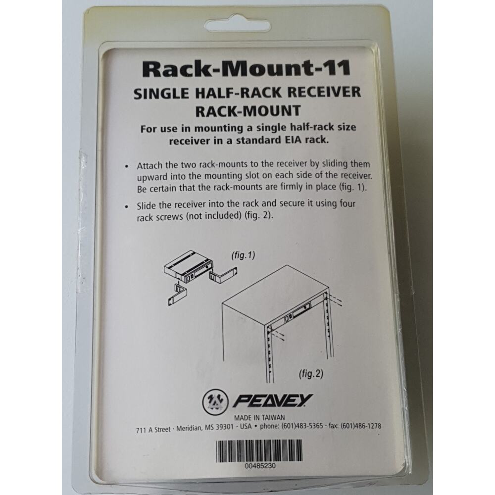 PEAVEY Rack-Mount-11. RM-11. Rackmount For Single Half-19". - Picture 4 of 5